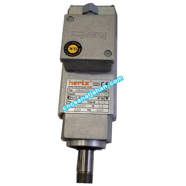 اسپیندل موتور هوا خنک 0.35 کیلو وات 24000 دور برند هرتز (Hertz)