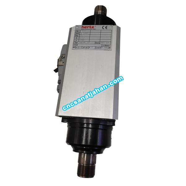 اسپیندل موتور هوا خنک 3.5 کیلو وات 12000 دور سری HM90-10 برند هرتز (Hertz)