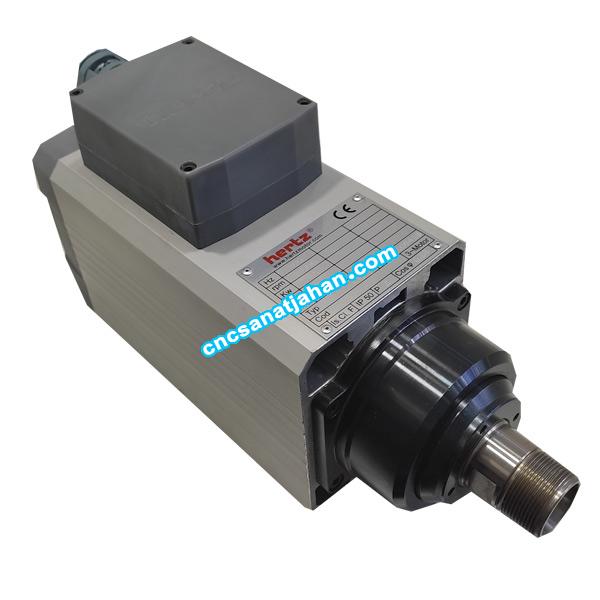 اسپیندل موتور هوا خنک 4 کیلو وات 18000 دور سری HM90-10 برند هرتز (Hertz)