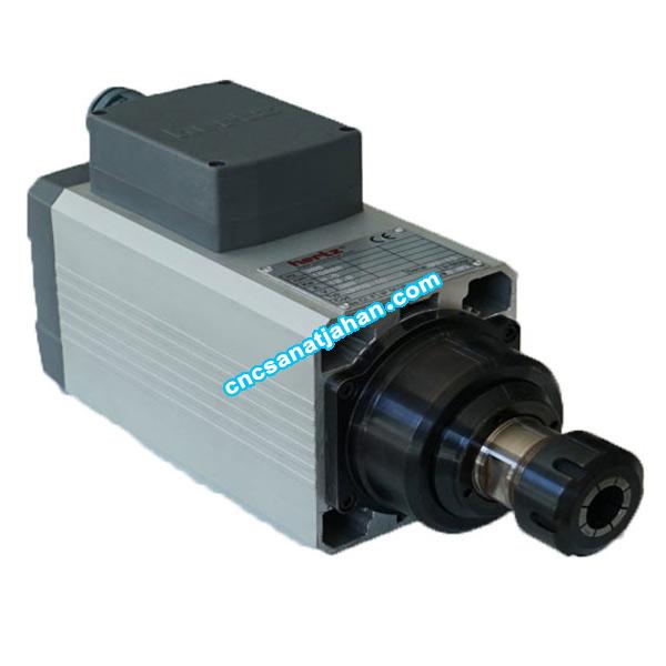 اسپیندل موتور هوا خنک 4 کیلو وات 6000 دور سری HM90-10 برند هرتز (Hertz)